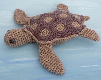 AquaAmi Sea Turtle amigurumi CROCHET PATTERN digital PDF file download