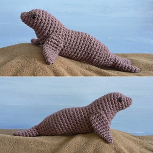 AquaAmi Sea Lion amigurumi CROCHET PATTERN digital PDF file download