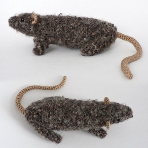 Fuzzy Rat amigurumi CROCHET PATTERN digital PDF file download