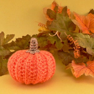 Pumpkin CROCHET PATTERN - realistic, cute or spooky - digital PDF file download