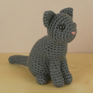AmiCats Single-Coloured Cat - amigurumi cat CROCHET PATTERN digital PDF file download