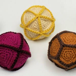 Gaming Dice CROCHET PATTERNS digital PDF file download, six Geometric Patterns for rpg gamers image 5