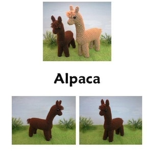 Alpaca amigurumi CROCHET PATTERN digital PDF file download, make an alpaca or llama image 7