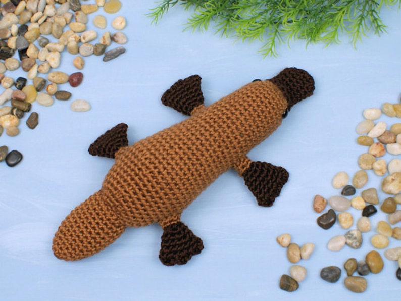 Platypus amigurumi CROCHET PATTERN digital PDF file download image 4