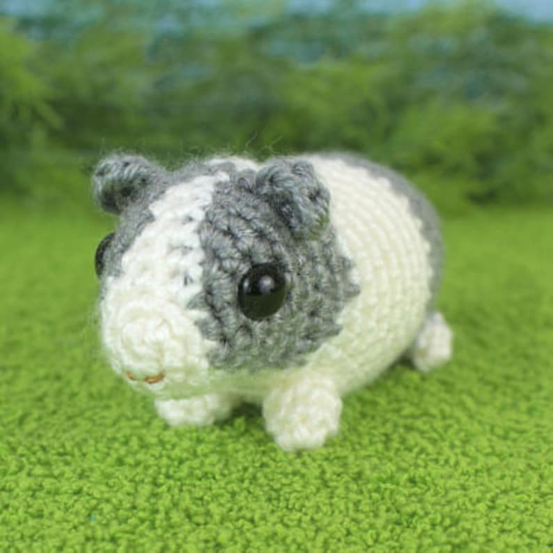 Baby Guinea Pigs four amigurumi guinea pig CROCHET PATTERNS digital PDF file download image 8