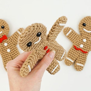 Gingerbread Man amigurumi CROCHET PATTERN digital PDF file download image 4