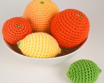 Amigurumi Citrus Collection CROCHET PATTERN digital PDF file download