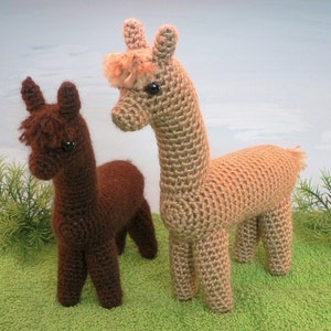 Crochet Plush Alpaca Llama Doll 8.5 Toy Knited Soft Plush Hand Amigurumi