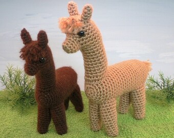 Alpaca amigurumi CROCHET PATTERN digital PDF file download, make an alpaca or llama