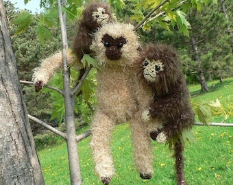 Fuzzy Monkeys amigurumi CROCHET PATTERN digital PDF file download