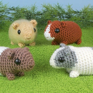 Baby Guinea Pigs four amigurumi guinea pig CROCHET PATTERNS digital PDF file download image 4