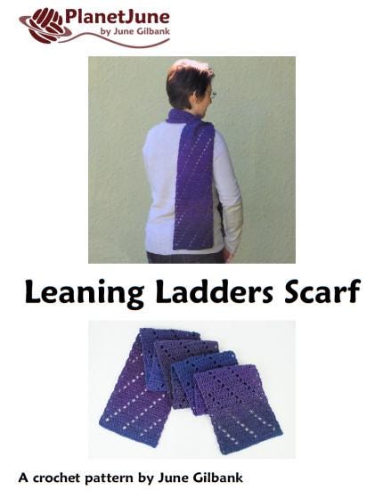 Leaning Ladders Scarf CROCHET PATTERN Digital PDF File Download - Etsy