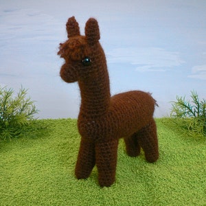 Alpaca amigurumi CROCHET PATTERN digital PDF file download, make an alpaca or llama image 5