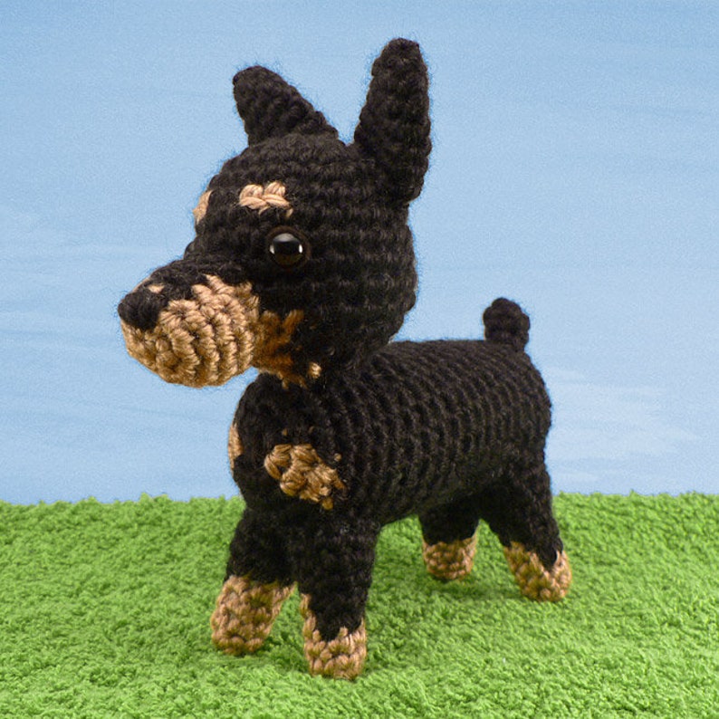 Special Deal AmiDogs Set 4 Chihuahua, Pug, Miniature Pinscher 3 amigurumi dog CROCHET PATTERNS digital PDF file download image 8