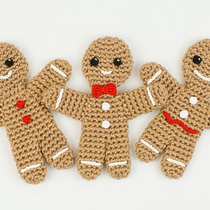 Gingerbread Man amigurumi CROCHET PATTERN digital PDF file download image 3