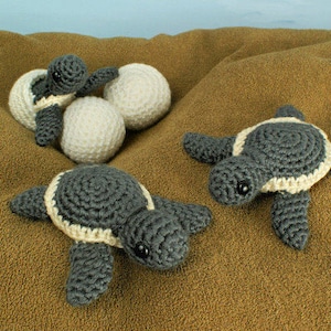 Turtle Beach Blanket Baby Sea Turtle Collection Amigurumi CROCHET PATTERNS digital PDF file download image 4