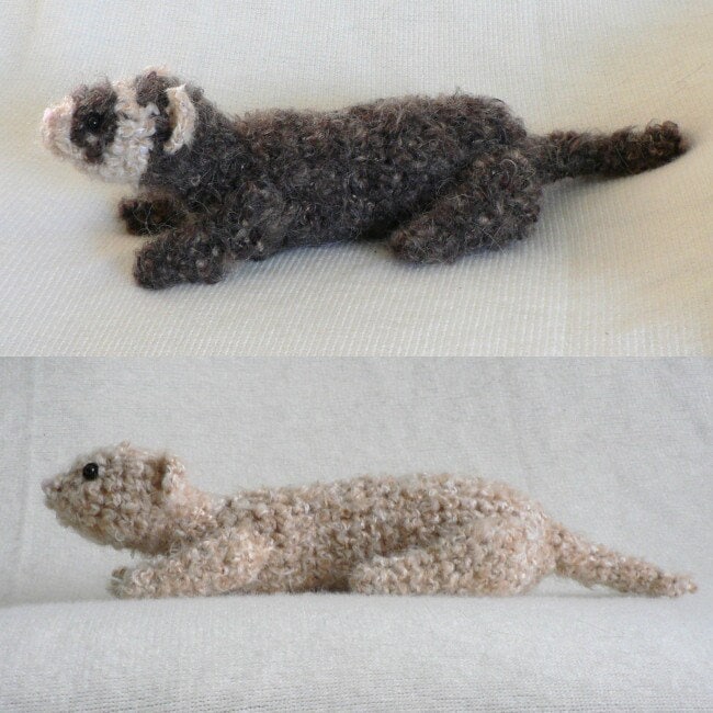 Fuzzy Ferret Amigurumi CROCHET PATTERN Digital PDF File Download Etsy
