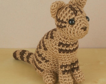 AmiCats Tabby Cat - amigurumi cat CROCHET PATTERN digital PDF file download