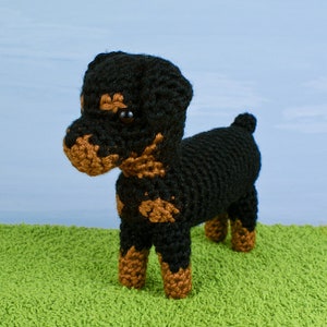 AmiDogs Rottweiler amigurumi dog CROCHET PATTERN digital PDF file download