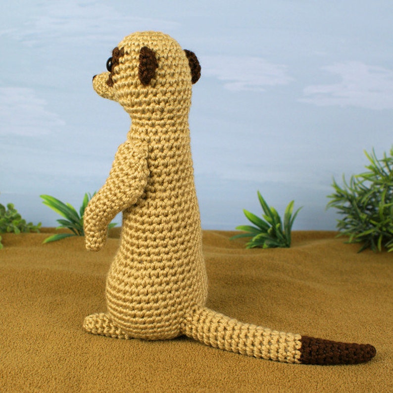 Meerkat amigurumi CROCHET PATTERN digital PDF file download image 4