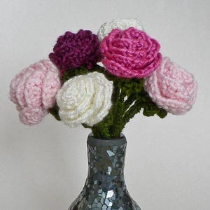 Basic Rose CROCHET PATTERN digital PDF file download