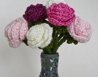 Basic Rose CROCHET PATTERN digital PDF file download