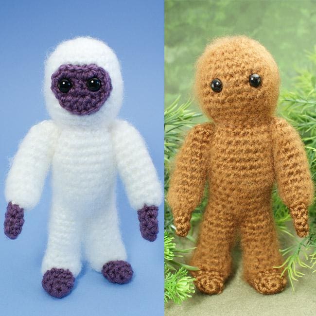 15 Unusual Crochet Patterns for Playful Gifts and Home Decor 11 Yeti and Bigfoot