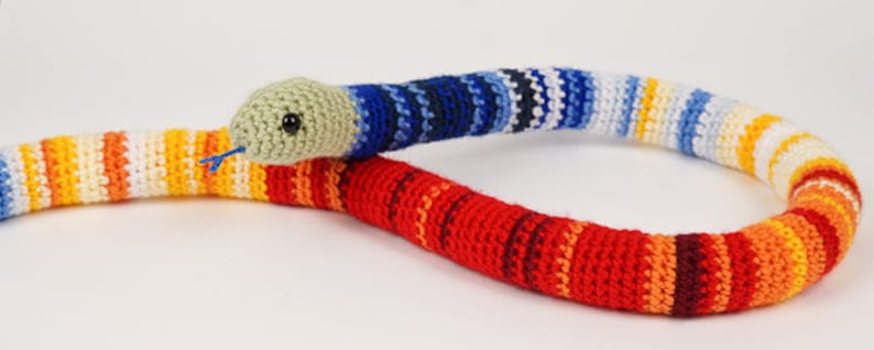 Temperature Snake amigurumi CROCHET PATTERN and Workbook digital PDF file download image 9