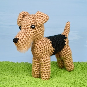 AmiDogs Airedale Terrier amigurumi dog CROCHET PATTERN digital PDF file download