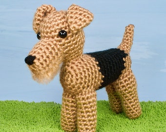 AmiDogs Airedale Terrier amigurumi dog CROCHET PATTERN digital PDF file download