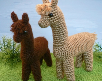 Alpaca amigurumi CROCHET PATTERN digital PDF file download, make an alpaca or llama