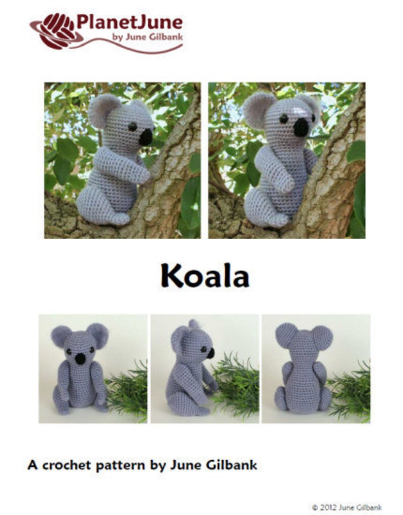 Koala Amigurumi CROCHET PATTERN Digital PDF File Download - Etsy