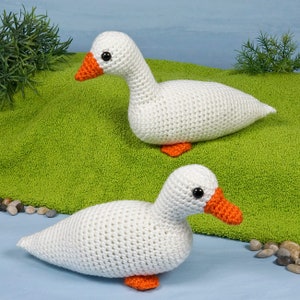 Duck and Goose amigurumi CROCHET PATTERN digital PDF file download