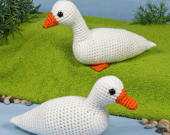 Duck and Goose amigurumi CROCHET PATTERN digital PDF file download