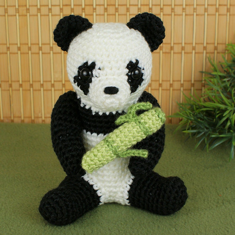 Giant Panda amigurumi CROCHET PATTERN digital PDF file download image 5