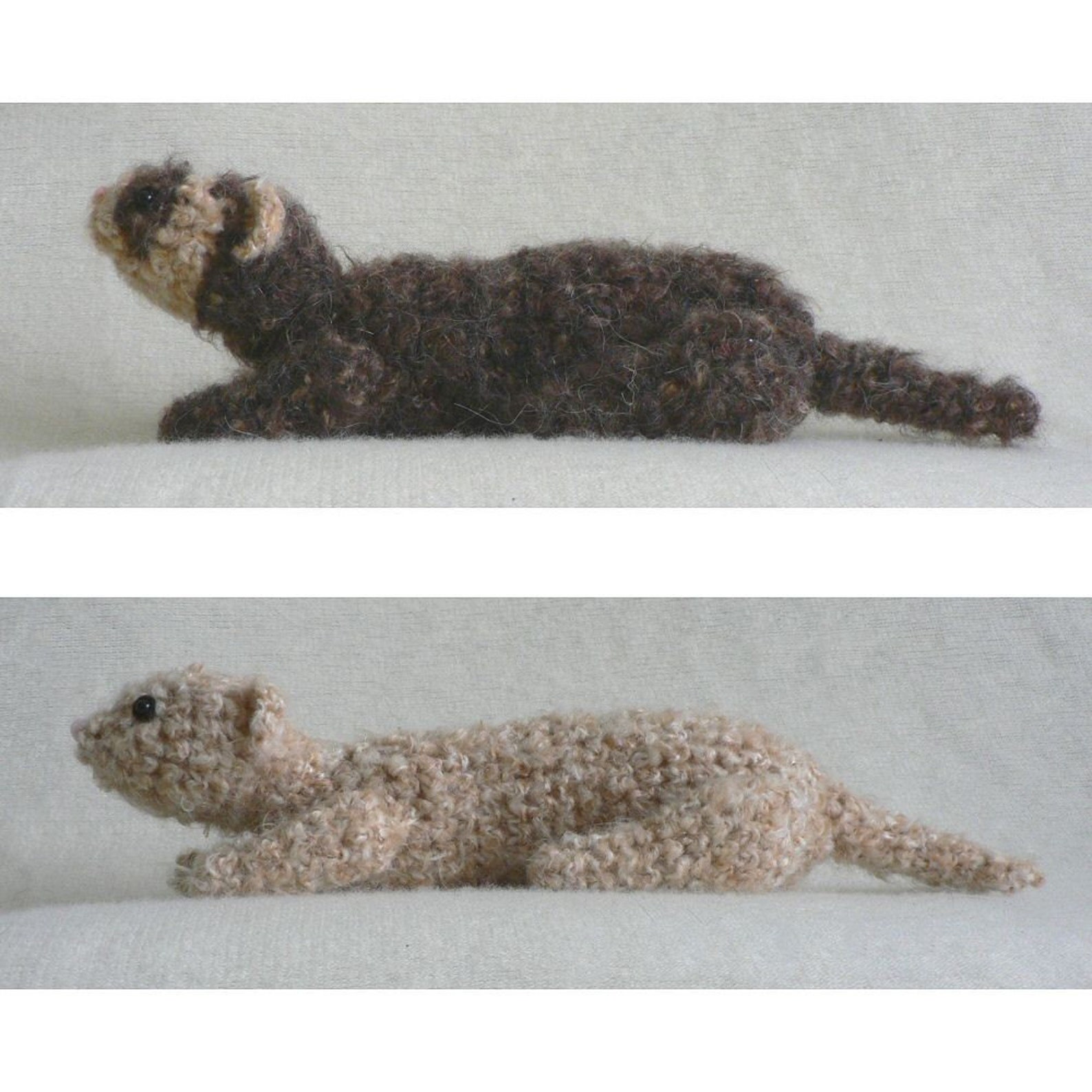 Fuzzy Ferret Amigurumi CROCHET PATTERN Digital PDF File Etsy