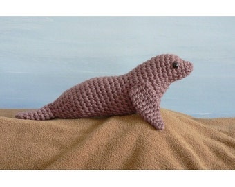 AquaAmi Sea Lion amigurumi CROCHET PATTERN digital PDF file download