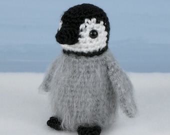 Baby Emperor Penguin amigurumi CROCHET PATTERN digital PDF file download