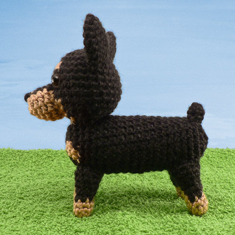 Special Deal AmiDogs Set 4 Chihuahua, Pug, Miniature Pinscher 3 amigurumi dog CROCHET PATTERNS digital PDF file download image 9