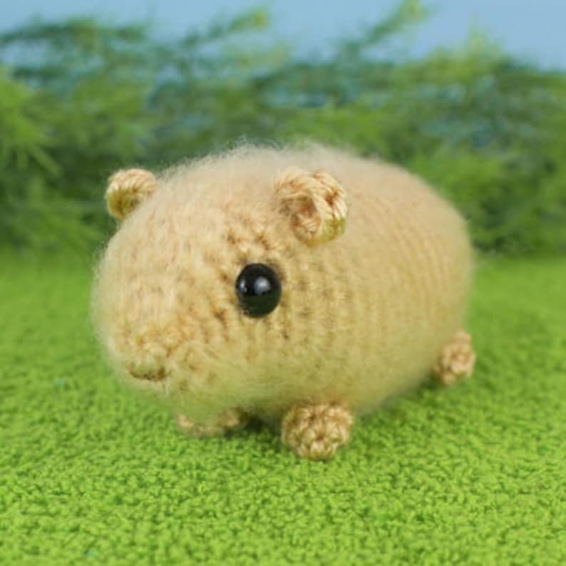 Baby Guinea Pigs four amigurumi guinea pig CROCHET PATTERNS digital PDF file download image 5