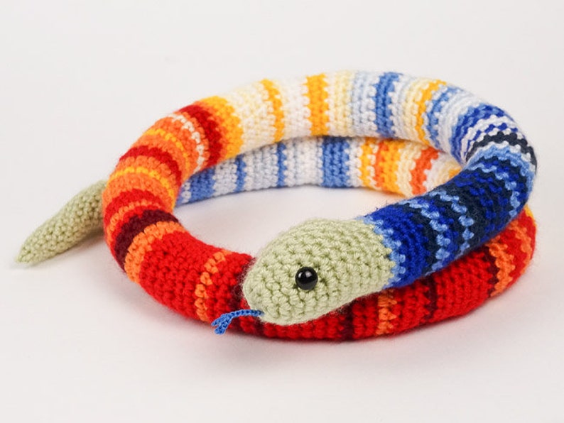 Temperature Snake amigurumi CROCHET PATTERN and Workbook digital PDF file download image 5