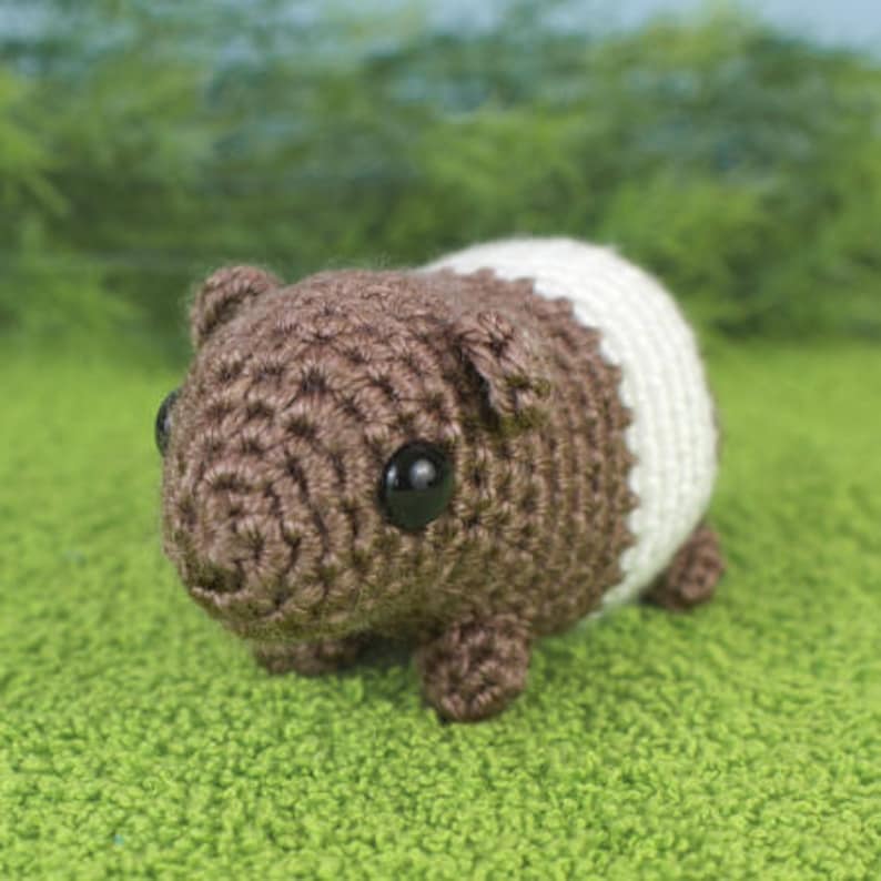 Baby Guinea Pigs four amigurumi guinea pig CROCHET PATTERNS digital PDF file download image 6