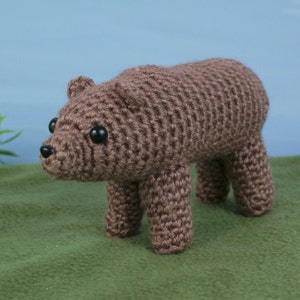 Brown / Grizzly Bear amigurumi CROCHET PATTERN digital PDF file download image 1