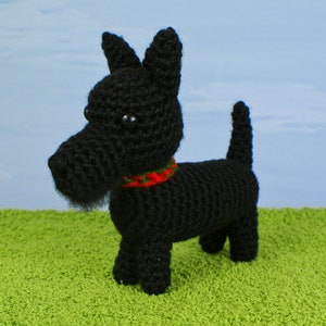 AmiDogs Scottish Terrier (Scottie Dog) amigurumi dog CROCHET PATTERN digital PDF file download