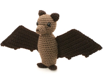Fruit Bat (Flying Fox) amigurumi CROCHET PATTERN digital PDF file download
