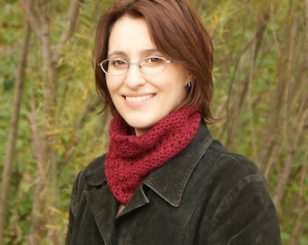 Lacy Bobbles Cowl CROCHET PATTERN digital PDF file download