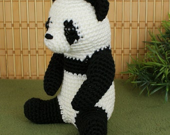 Giant Panda amigurumi CROCHET PATTERN digital PDF file download