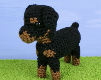 AmiDogs Rottweiler amigurumi dog CROCHET PATTERN digital PDF file download