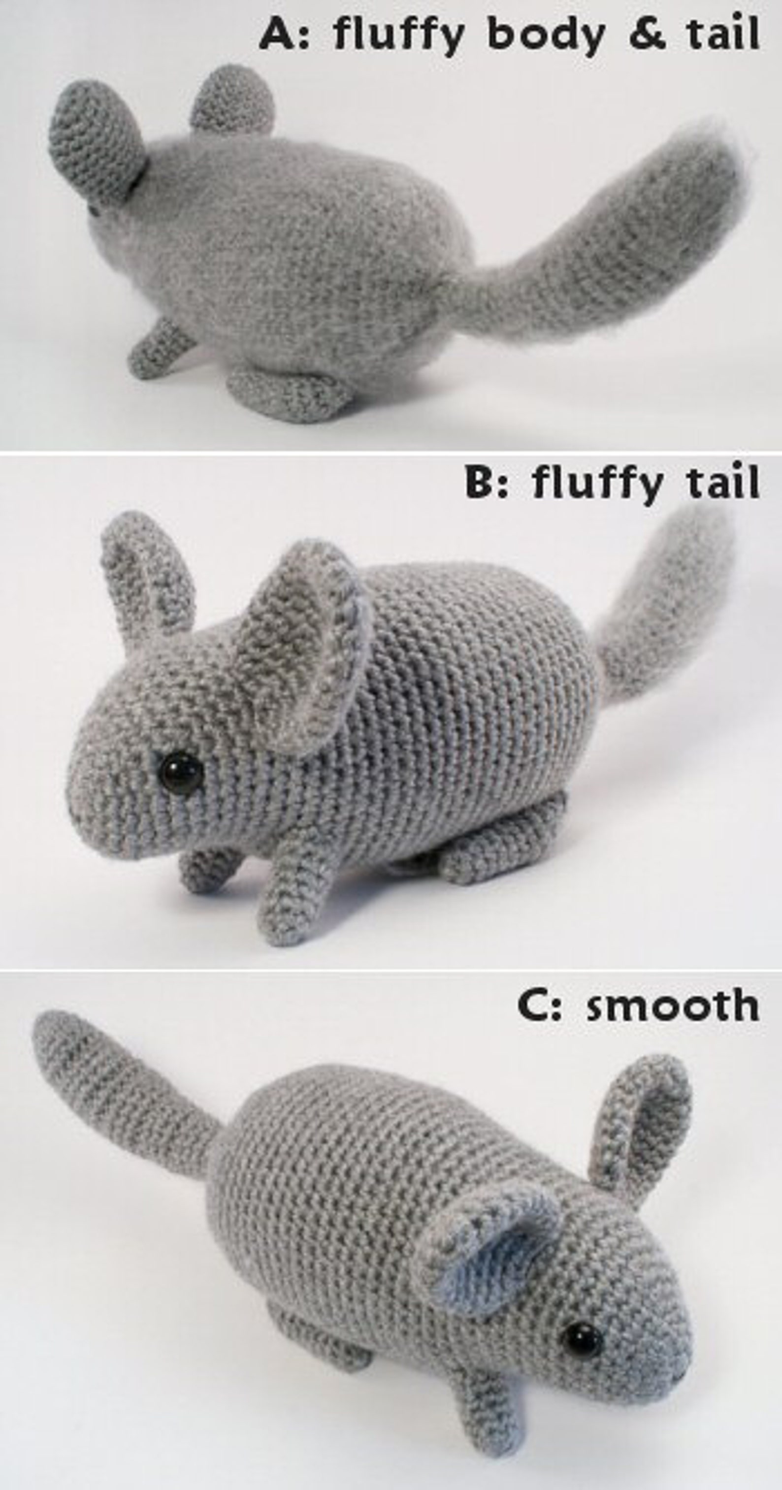 PDF Chinchilla amigurumi CROCHET PATTERN digital file download Etsy