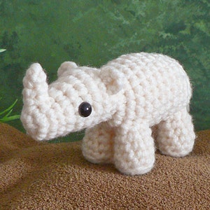 AfricAmi Rhinoceros amigurumi CROCHET PATTERN digital PDF file download